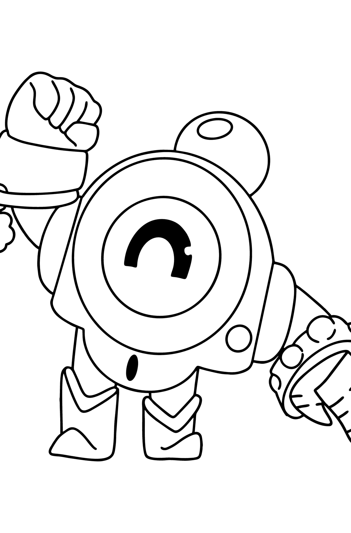 Brawl Stars Nani coloring page - Coloring Pages for Kids