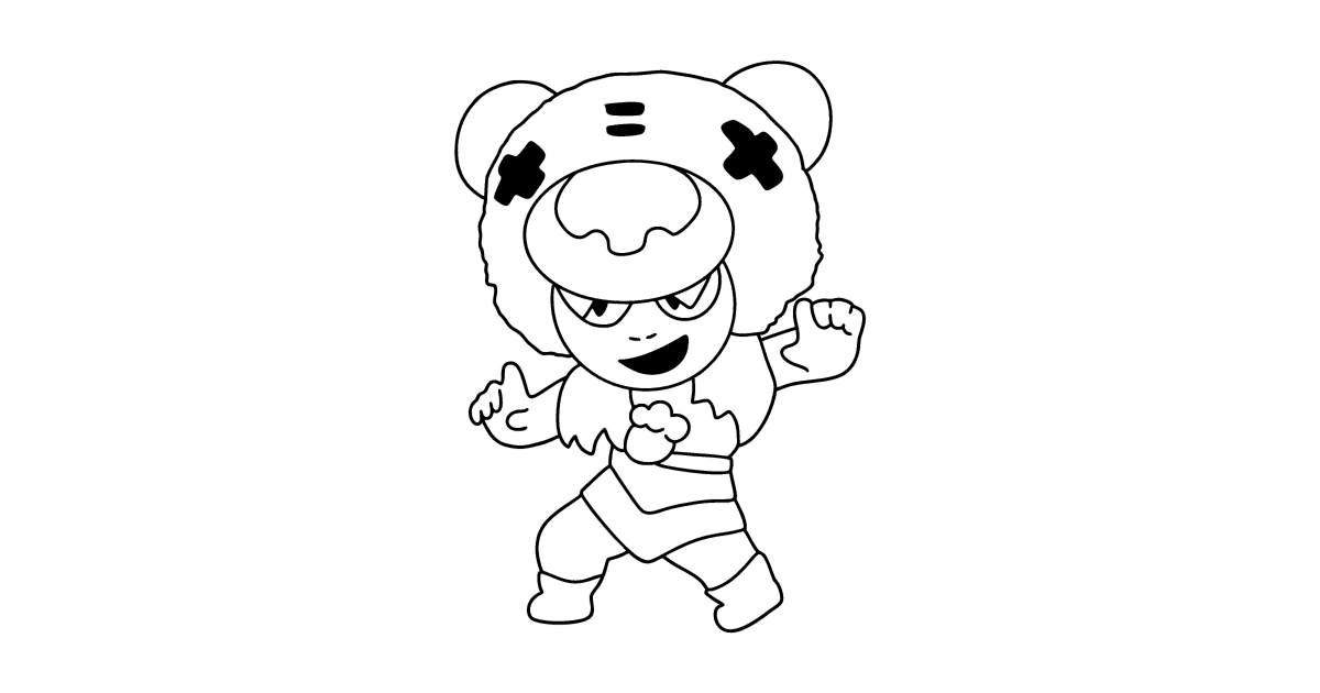 Coloriage Brawl Stars Nita ♥ En Ligne Ou Imprimer Gratuit