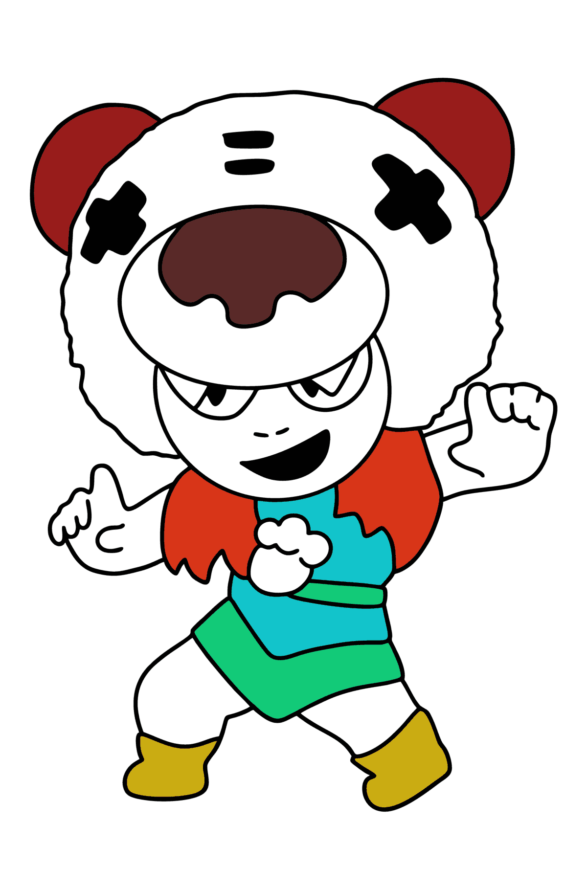 Brawl Stars Nita coloring page - Coloring Pages for Kids