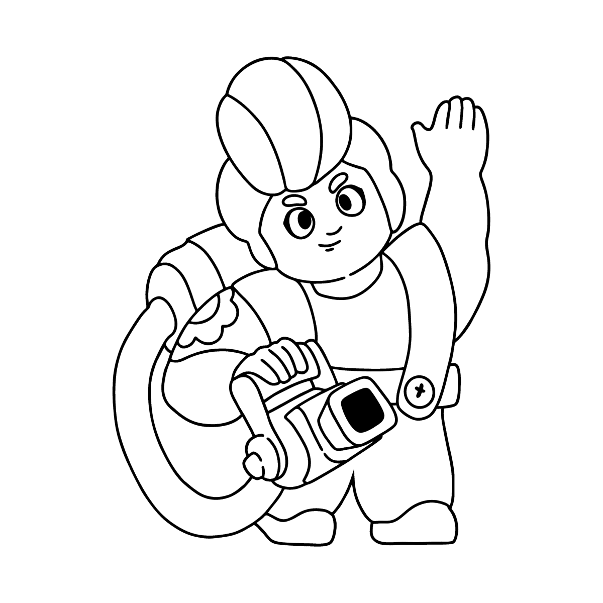 Brawl Stars Pam coloring page ♥ Online and Print for Free!