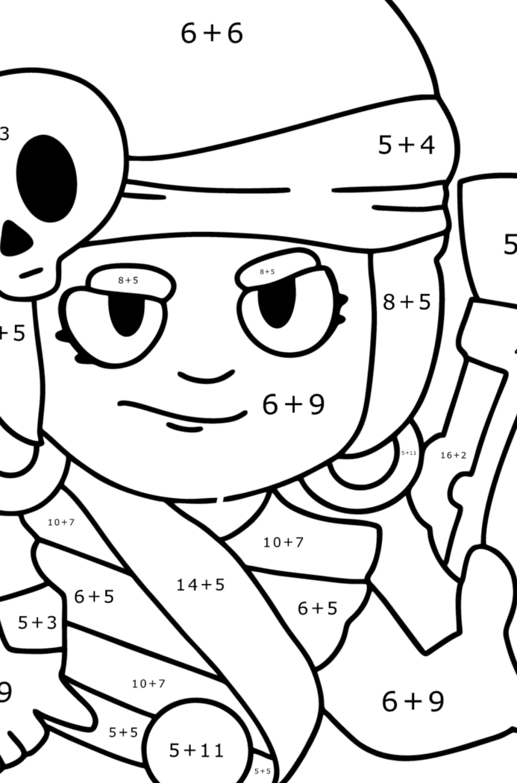 Boyama sayfas?? Penny Brawl Stars | Coloring-for-Kids.com