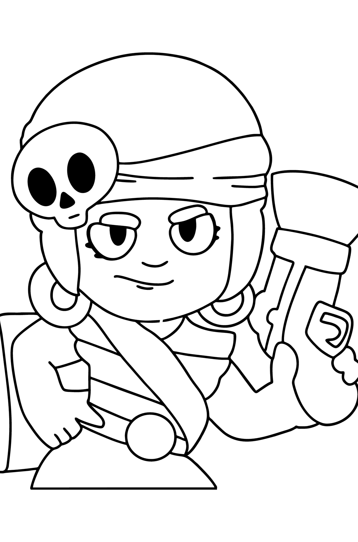 Brawl Stars Penny coloring page - Coloring Pages for Kids