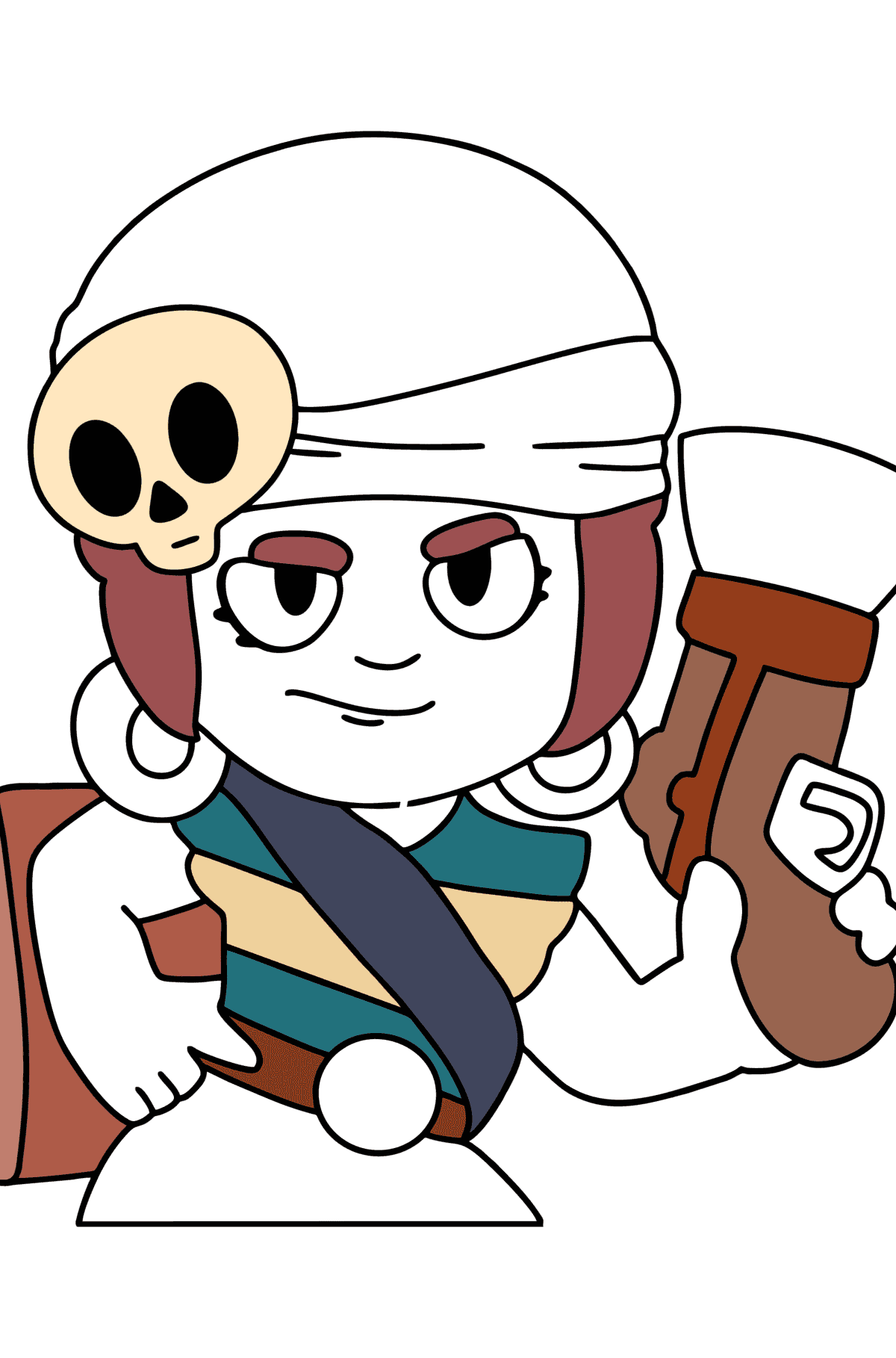 Brawl Stars Penny coloring page - Coloring Pages for Kids