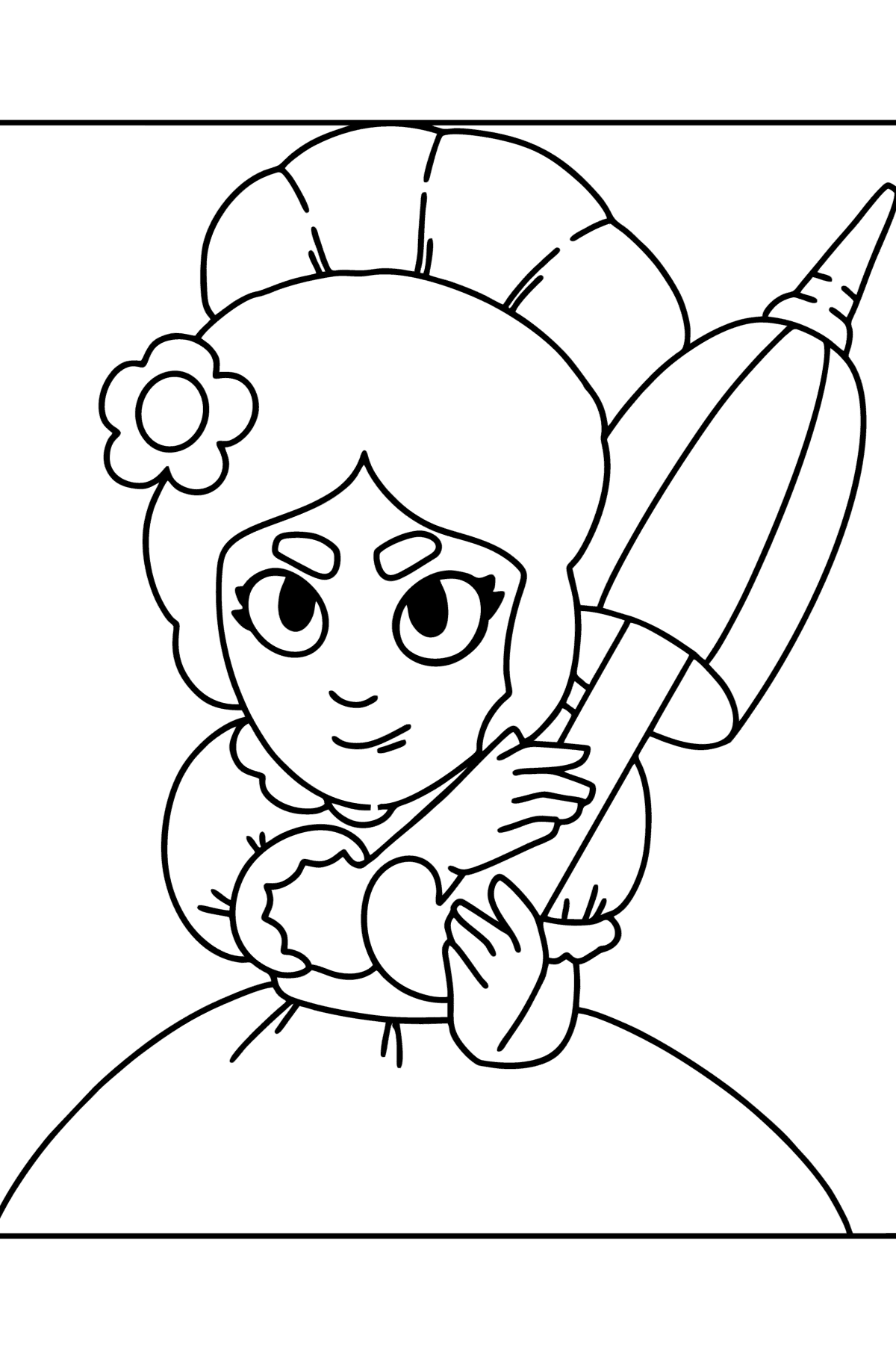 Brawl Stars Piper coloring page - Coloring Pages for Kids