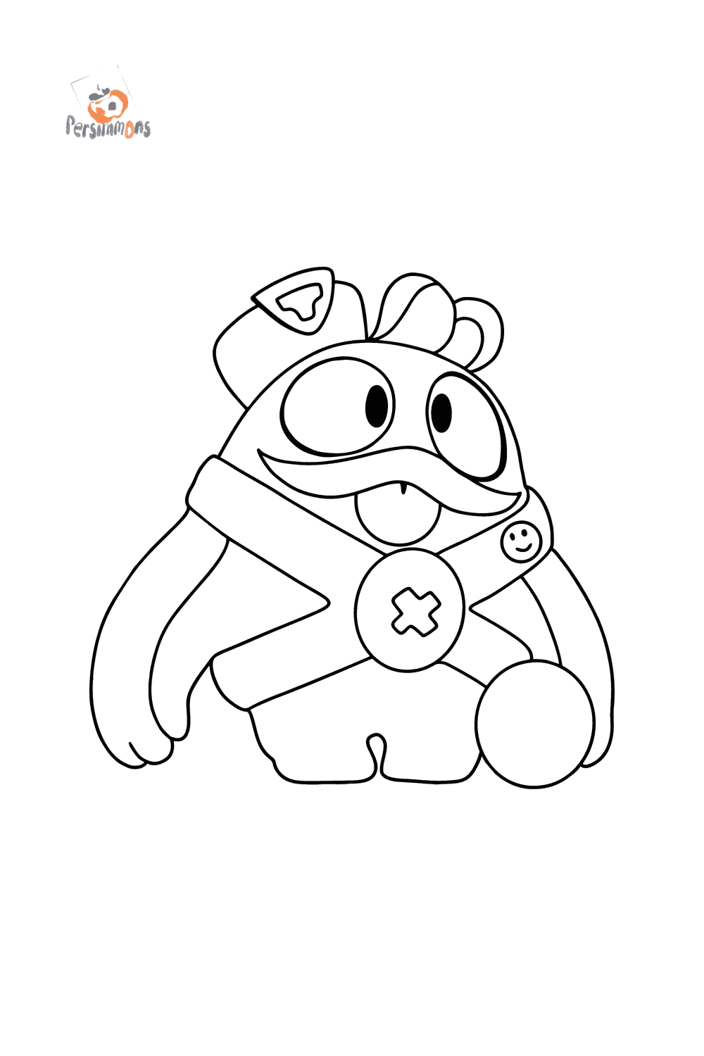 Brawl stars squeak coloring page online and print for free 