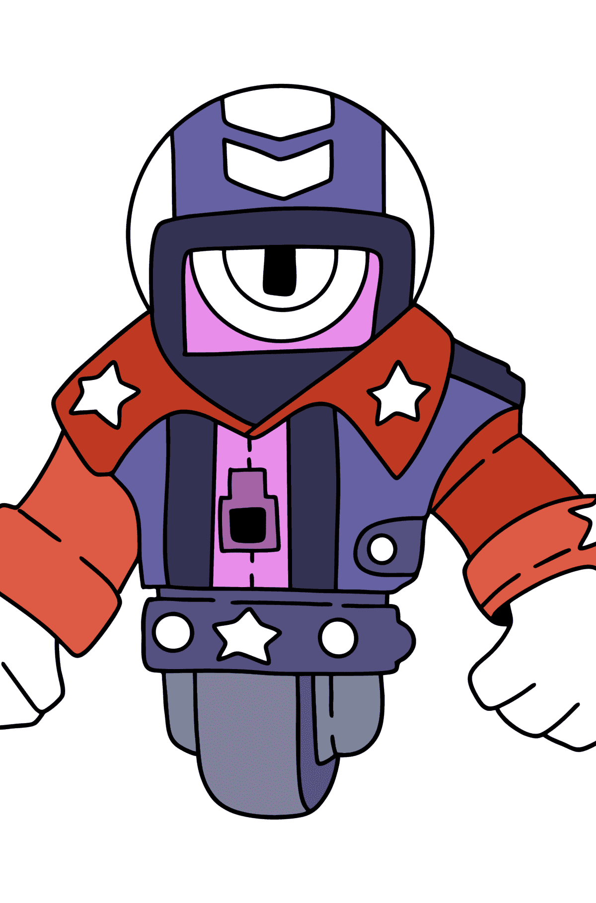 Brawl Stars Stu coloring page - Coloring Pages for Kids
