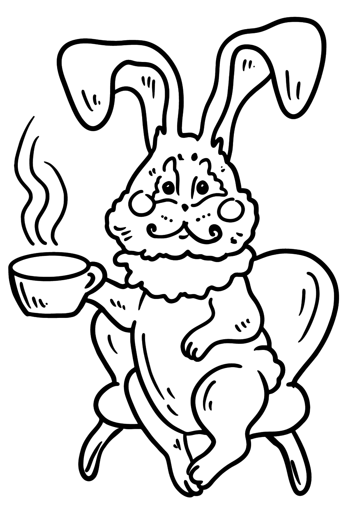 Bunny Sitting coloring page - Coloring Pages for Kids