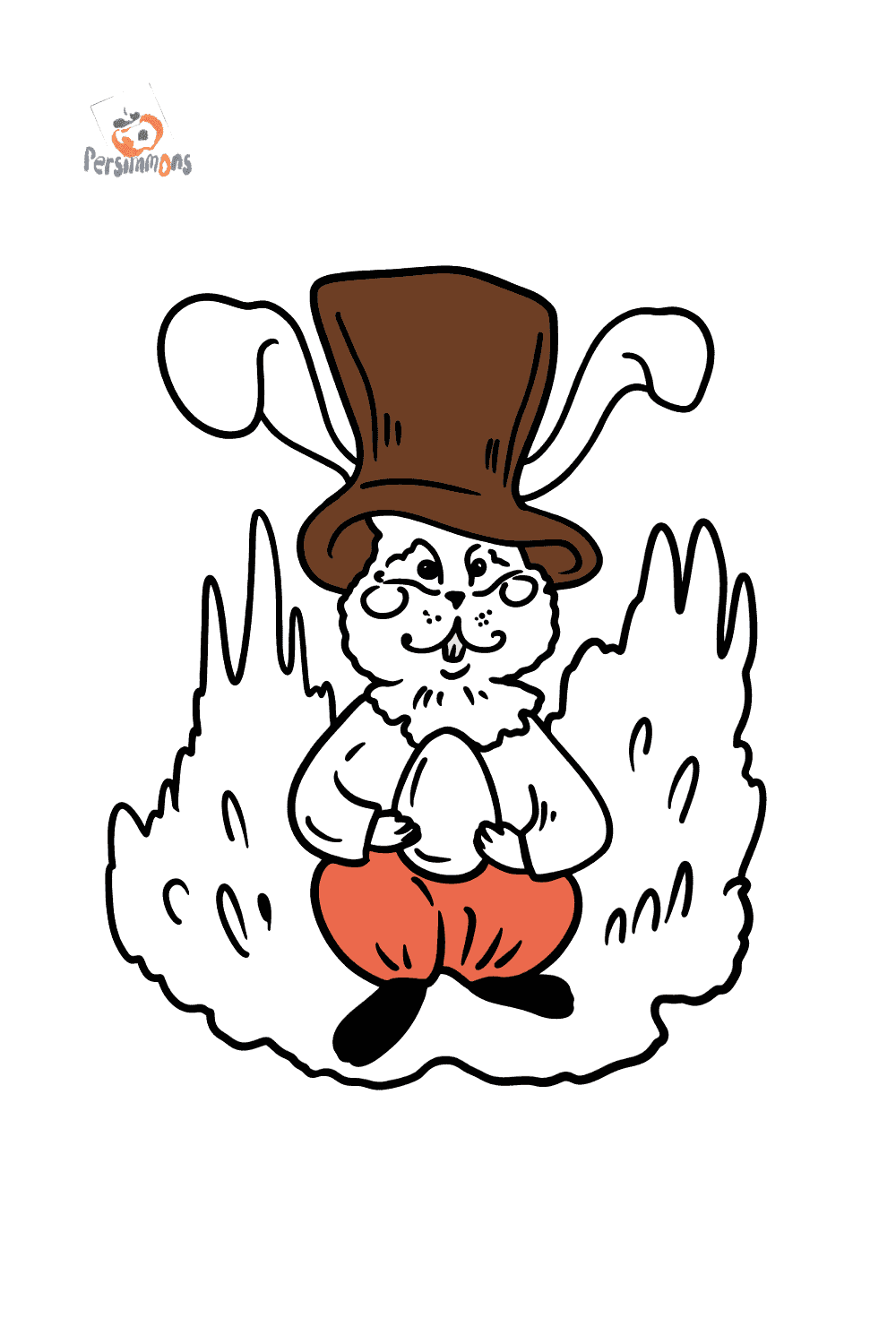 Easter Bunny coloring page ??? Print and Online Free!