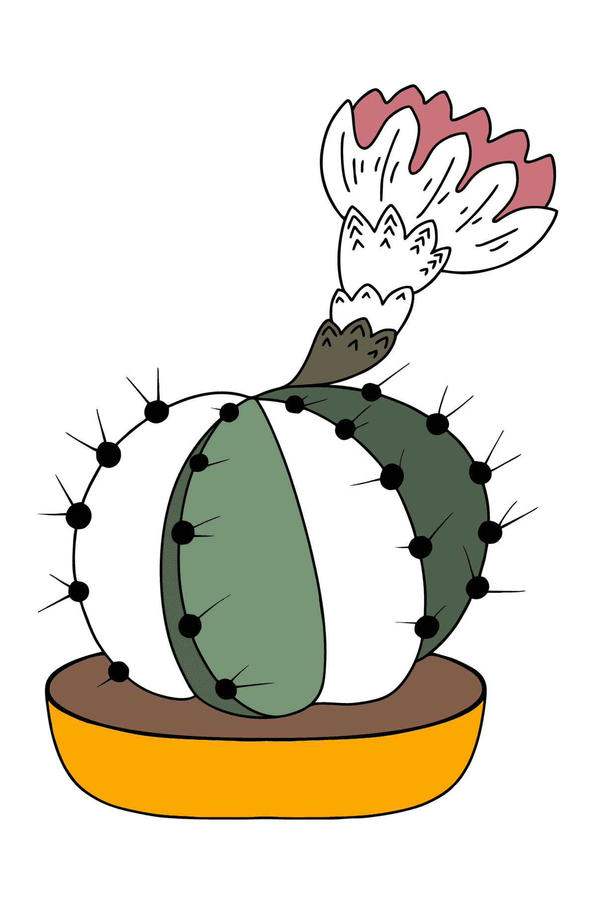 Cute cactus colouring pages - Coloring Pages for Kids