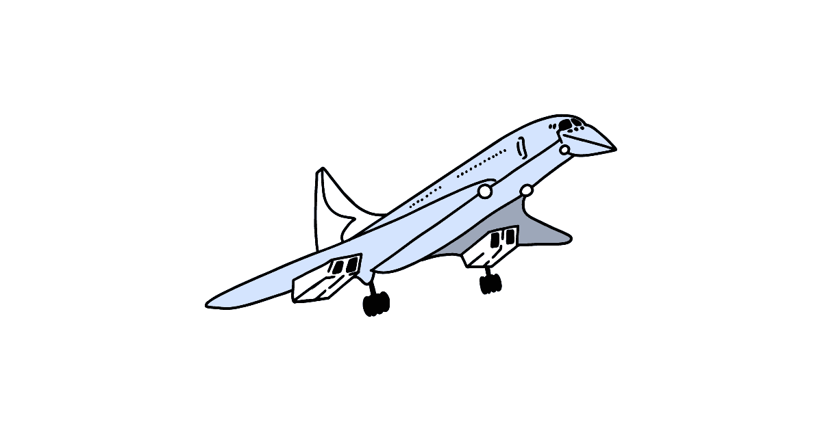 Concorde passenger airplane to color ♥ Online, and Print for Free!