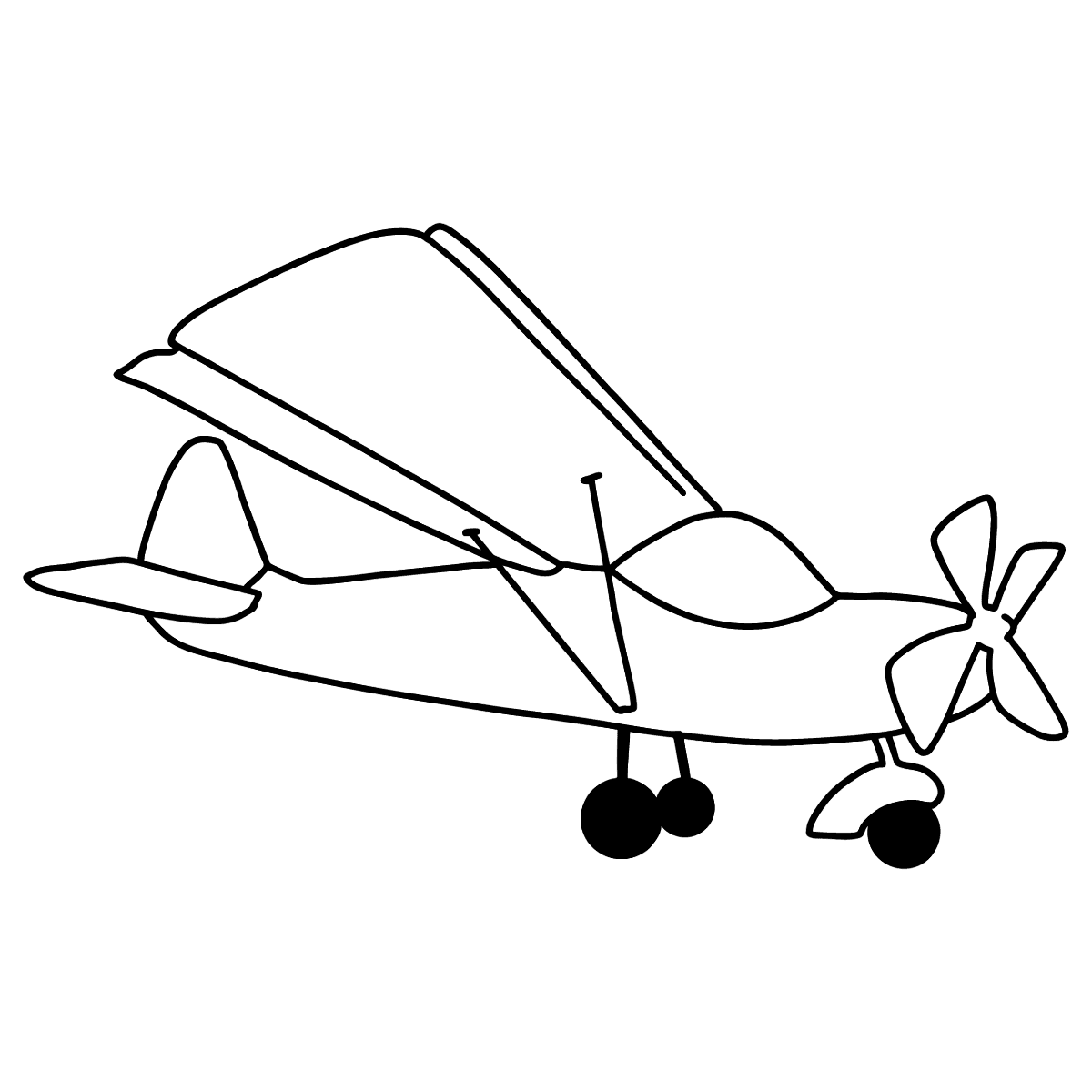 Маленький самолетик рисунок