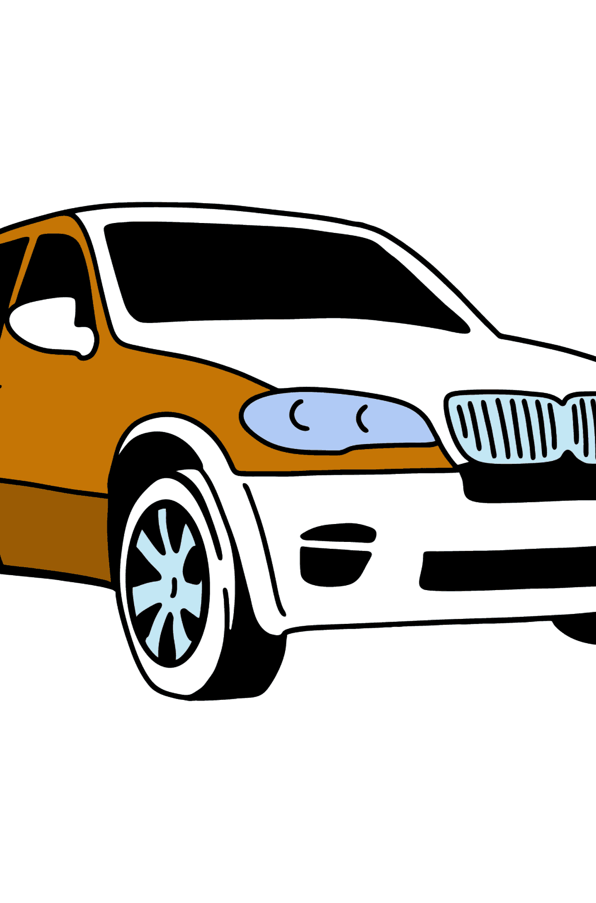 Disegno di BMW X6 Crossover da colorare - Disegni da colorare per bambini