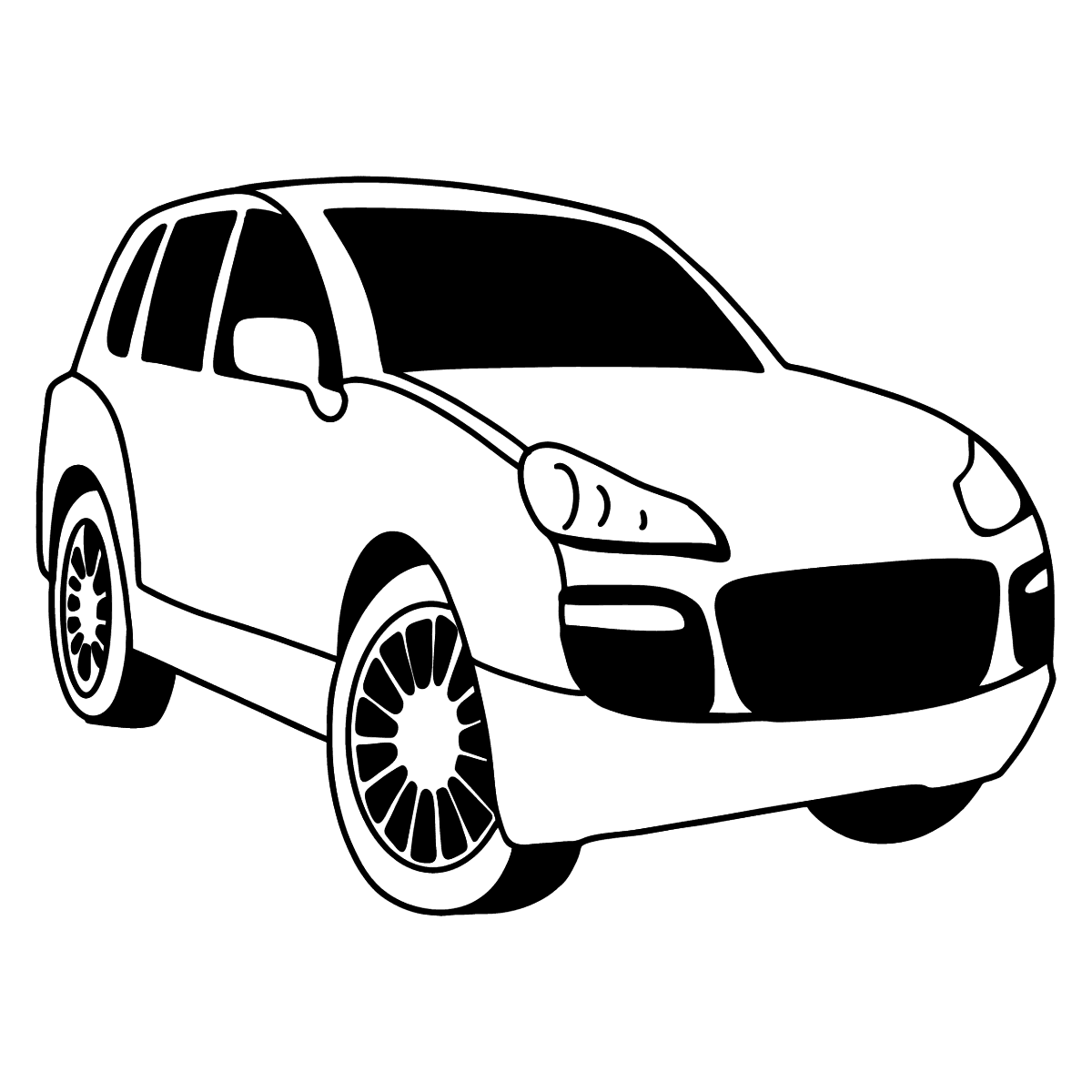 Porsche Cayenne Crossover coloring page Print, and Online!