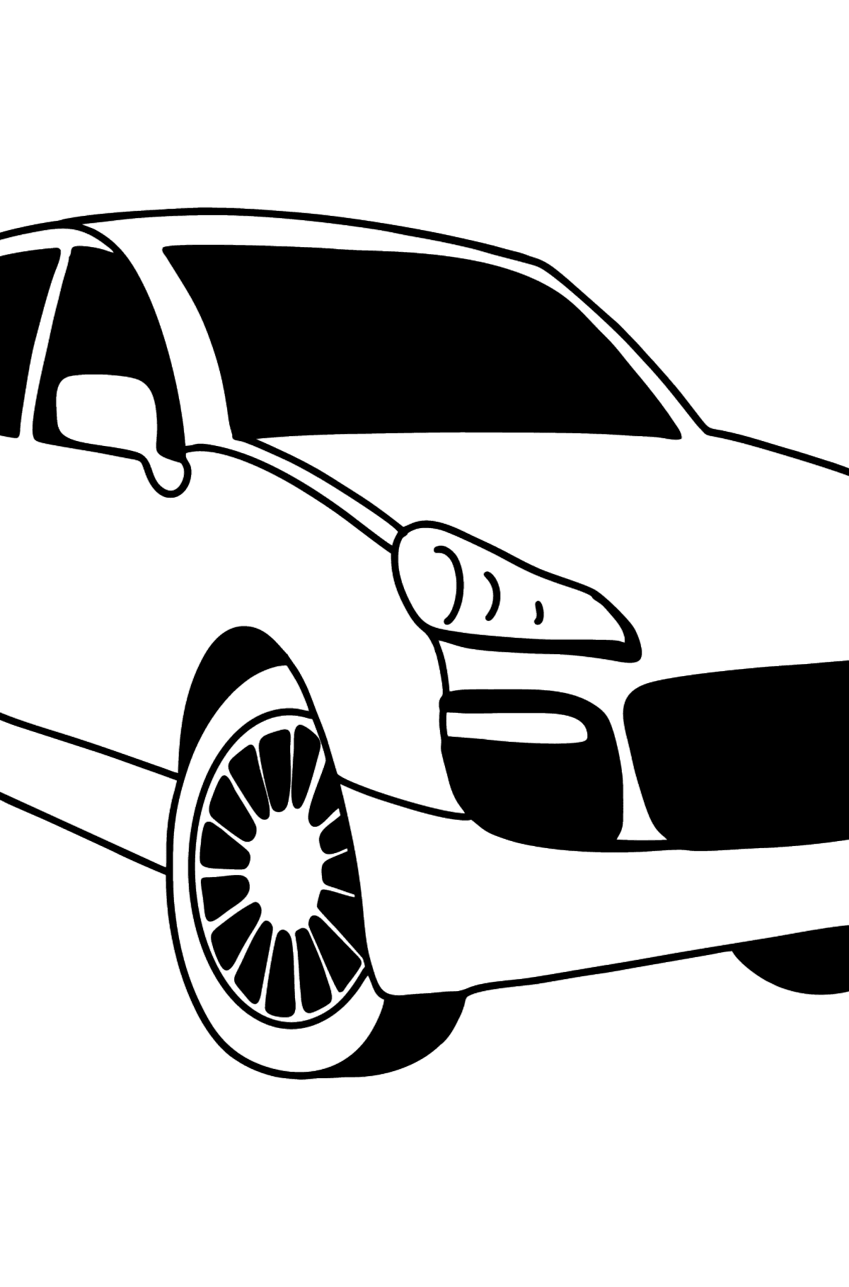 Porsche Cayenne Crossover coloring page - Coloring Pages for Kids