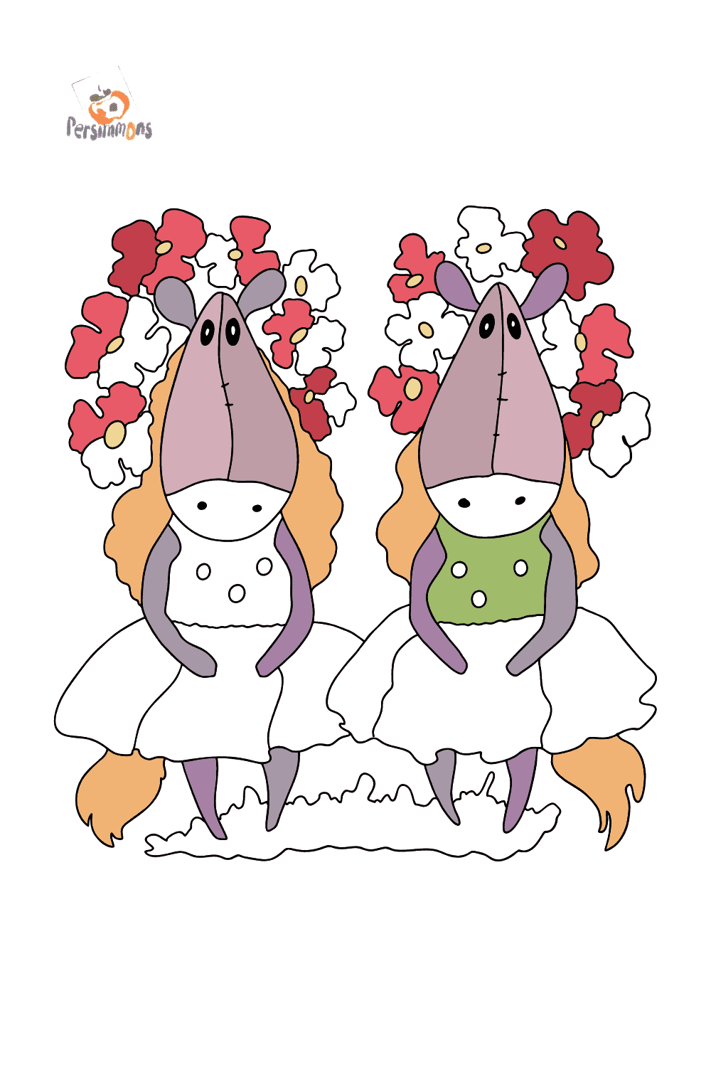Coloring page magic horses (difficult) ♥ Online and Print for Free!