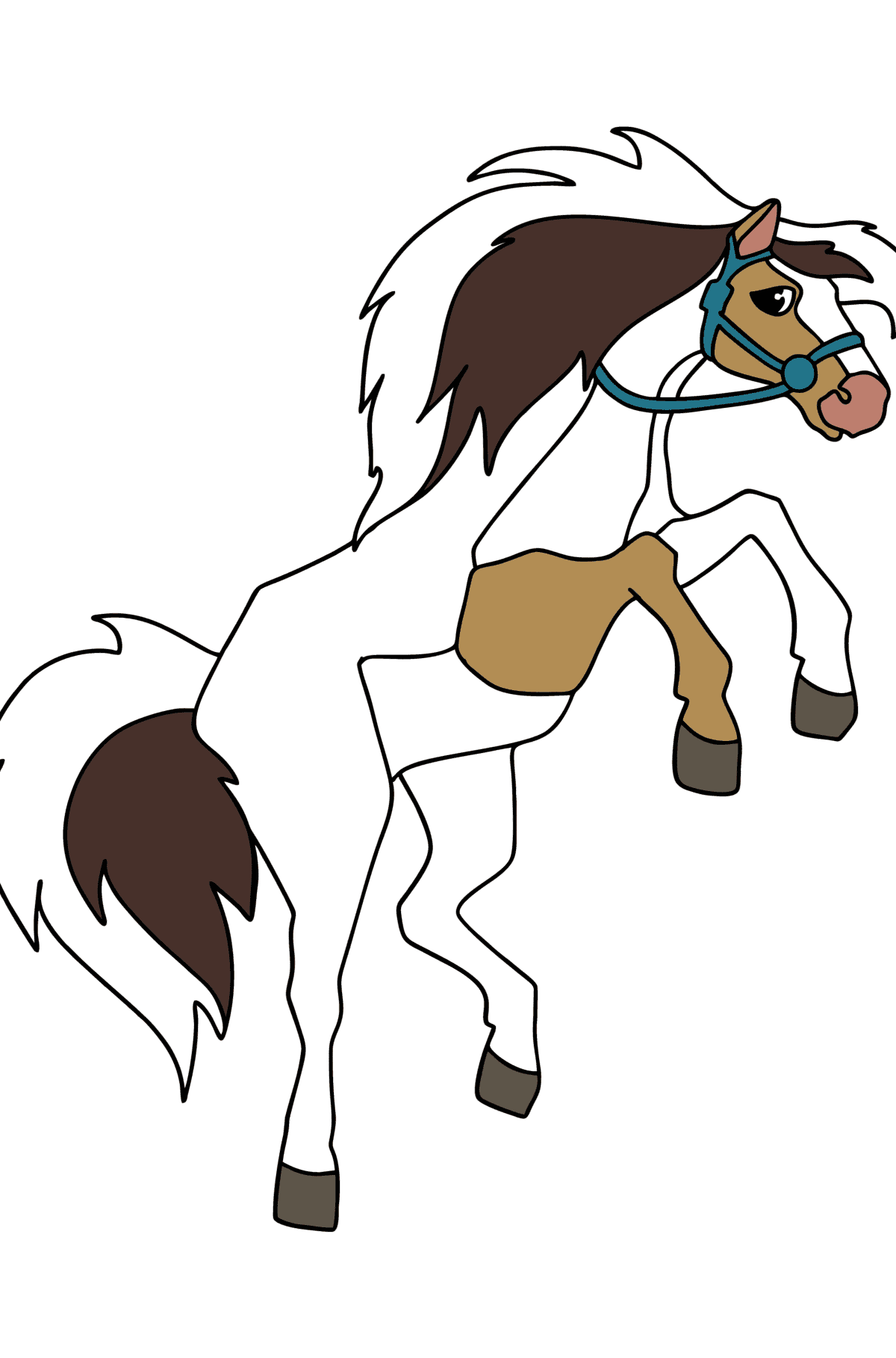 Galloping horse сoloring page - Coloring Pages for Kids