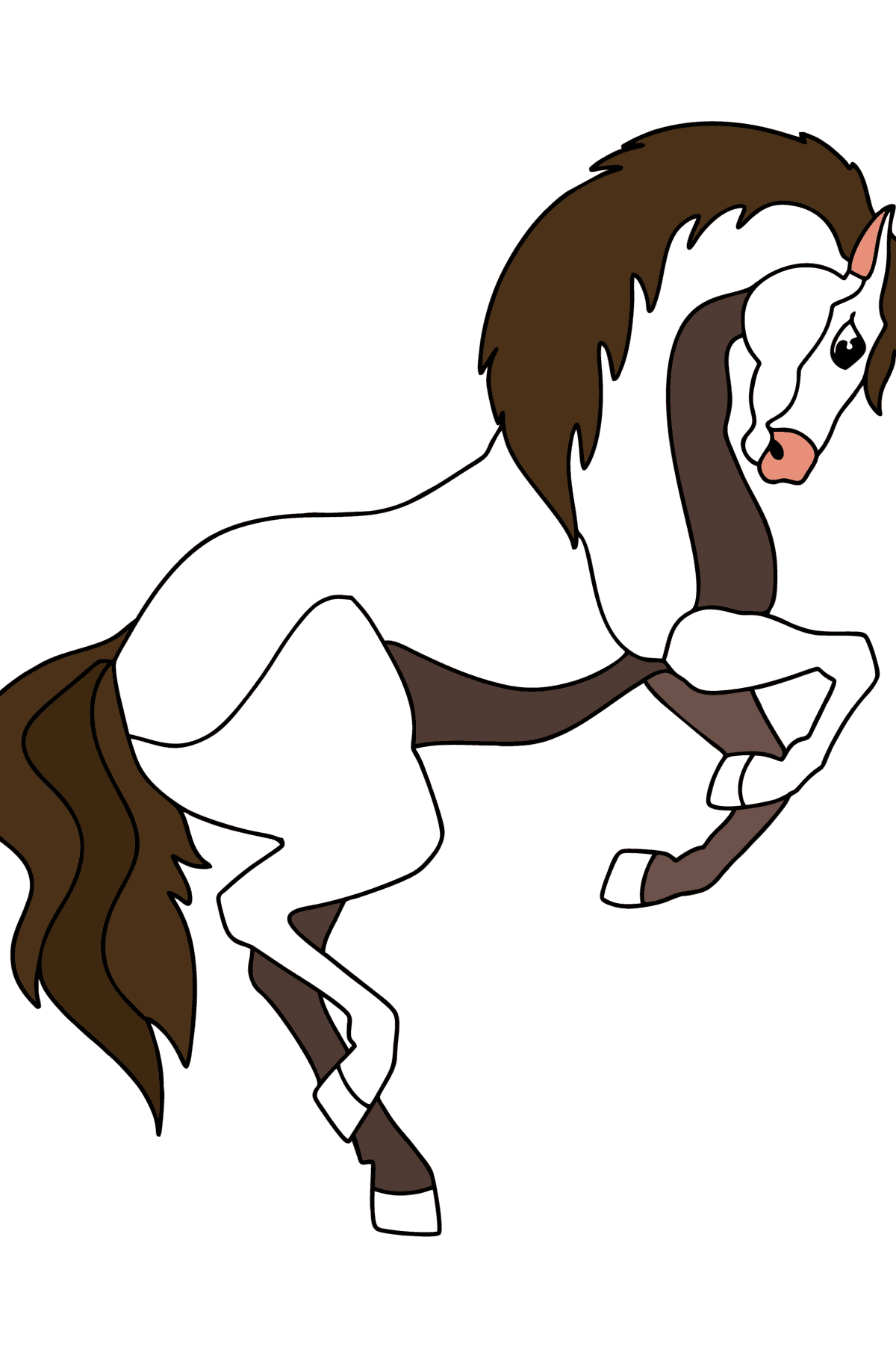 Desen de colorat Mustang - Desene de colorat pentru copii