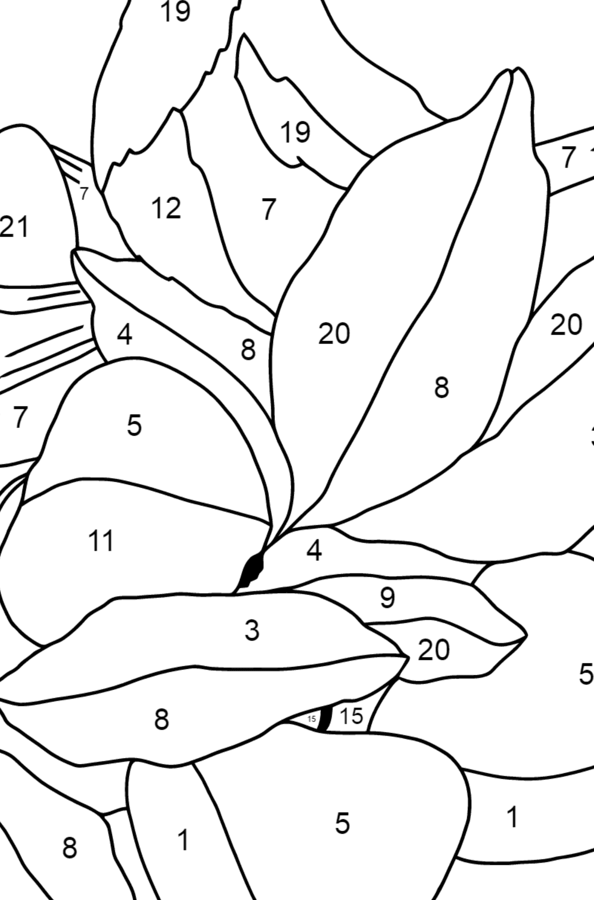 Mewarnai gambar anak ayam di musim semi - Pewarnaan mengikuti Nomor untuk anak-anak