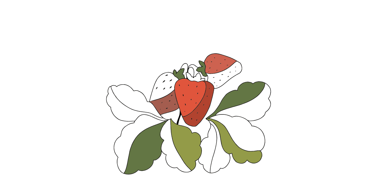 online coloring page  strawberries are ready ♥