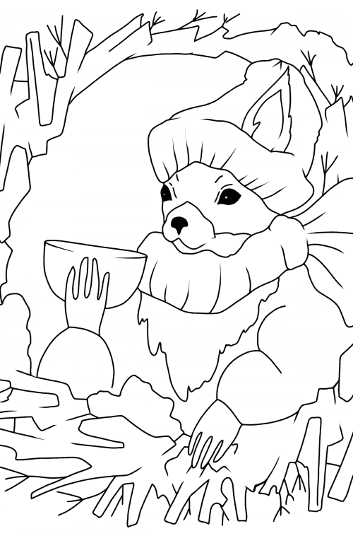 Simple coloring page Squirrel ♥ Online and Print for Free!