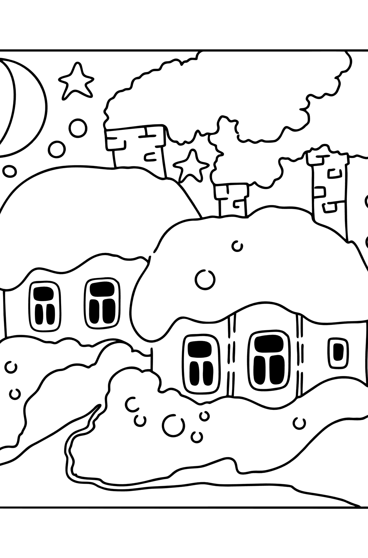 FREE! - Desenhos de Inverno para Colorir