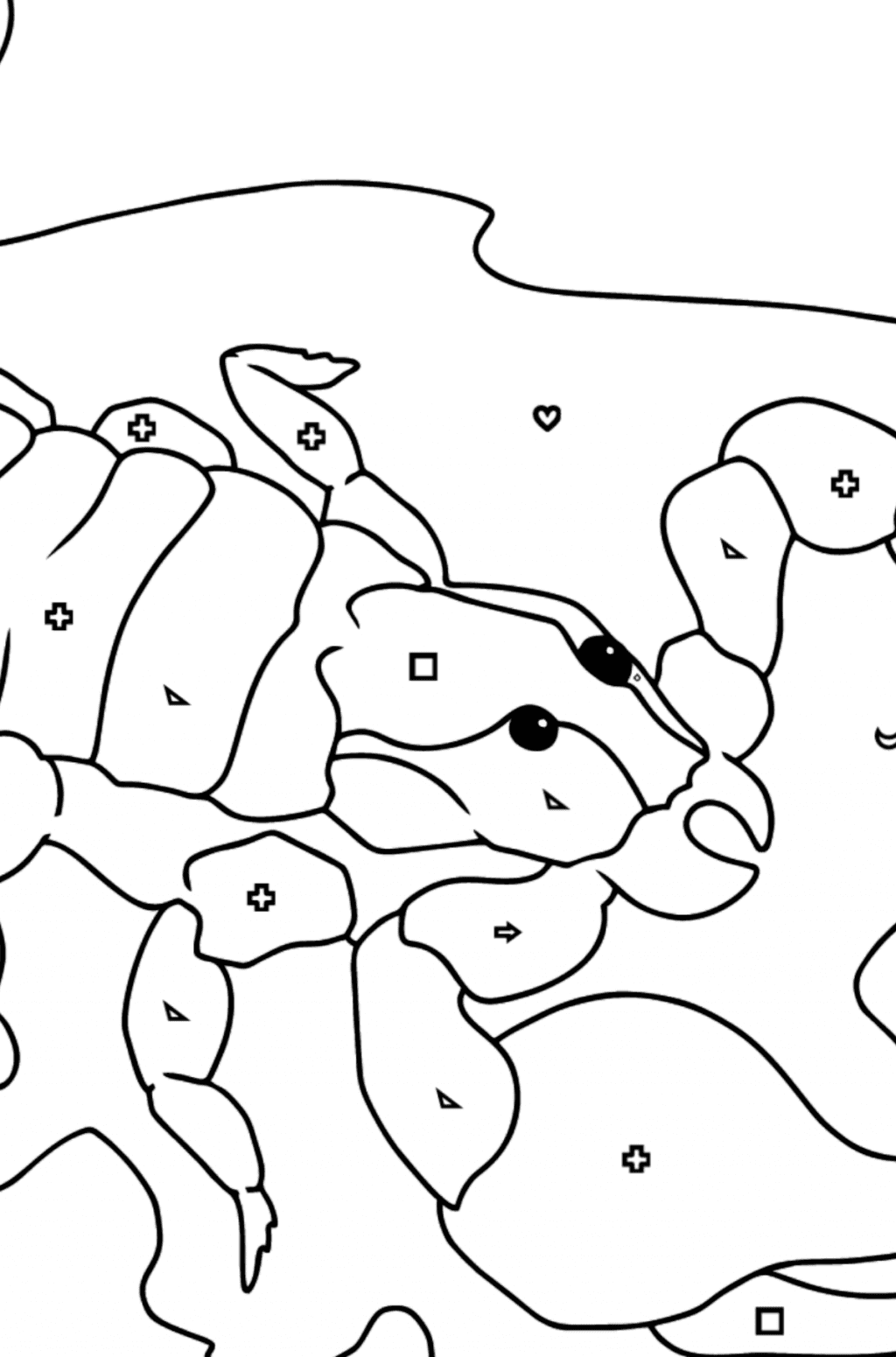 Coloring Page A Black Scorpion Online And Print For Free 