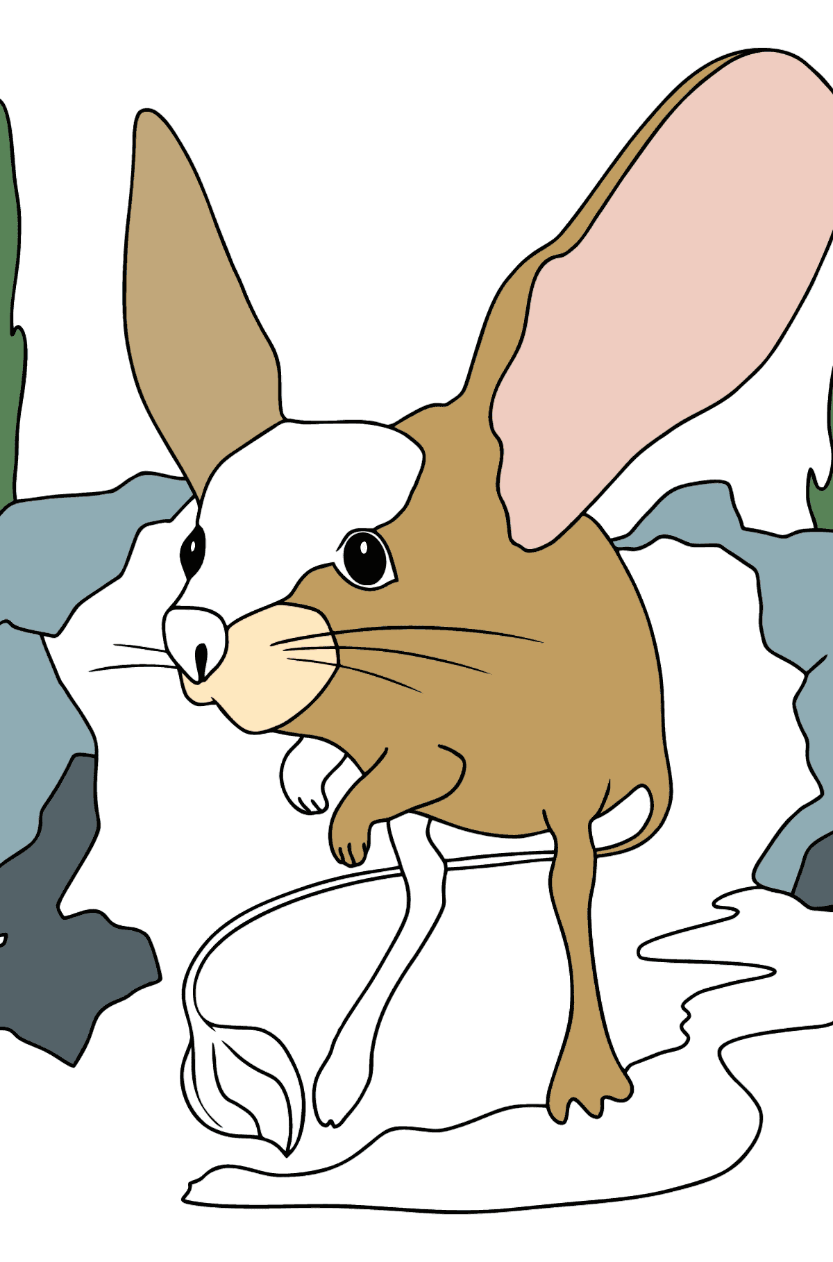 Coloring Page - A Jerboa - Coloring Pages for Kids
