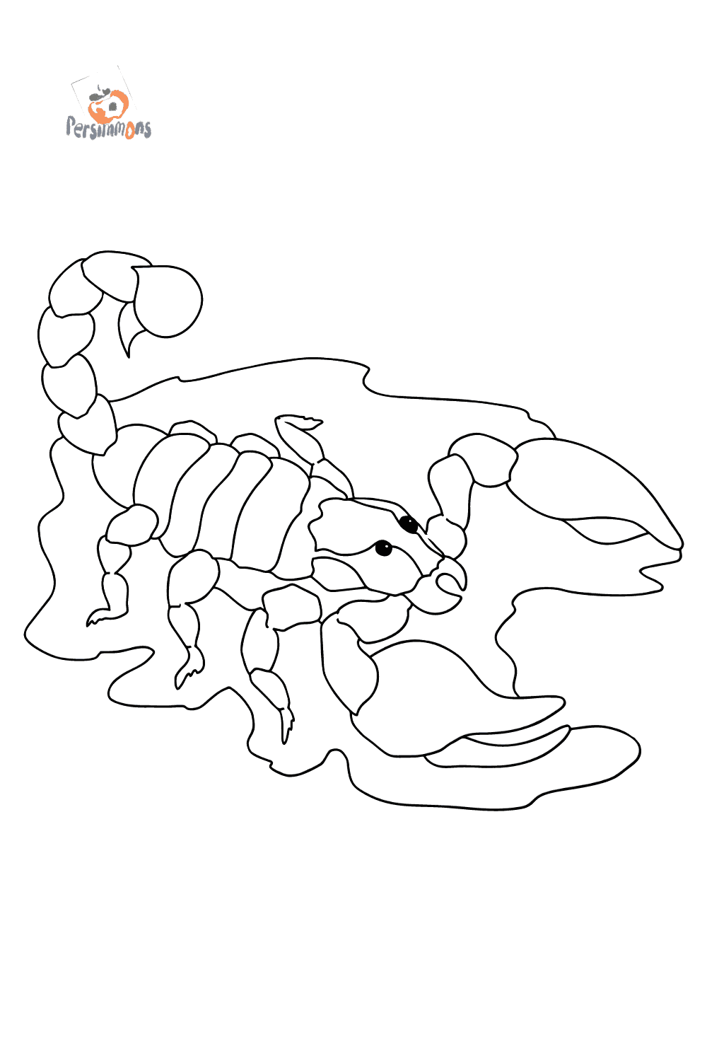 A Scorpion Coloring Page ♥ Online and Print for Free!
