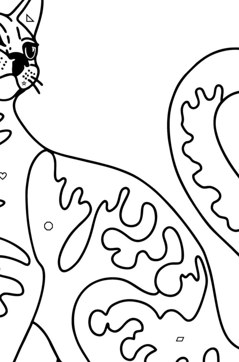 Bengal Cat coloring page ♥ Online and Print for Free!