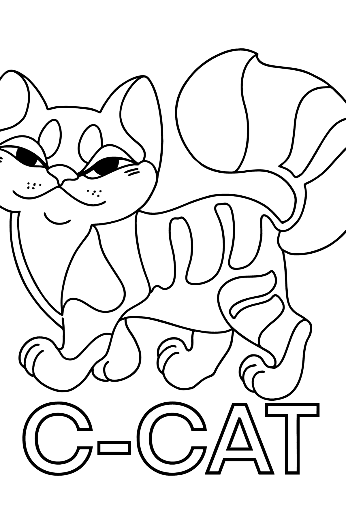 English Letter C coloring page - Coloring Pages for Kids