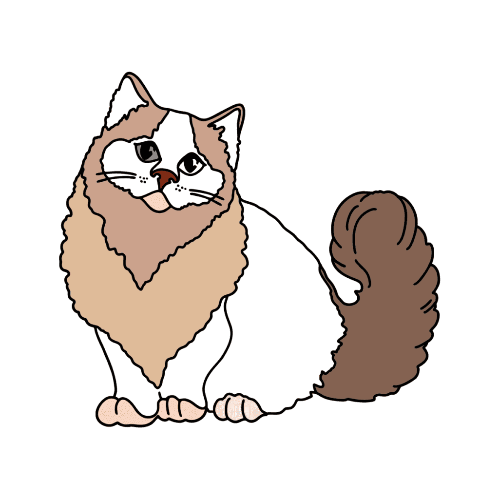 Mewarnai Gambar Kucing Dan Anak Kucing Unduh Cetak Online