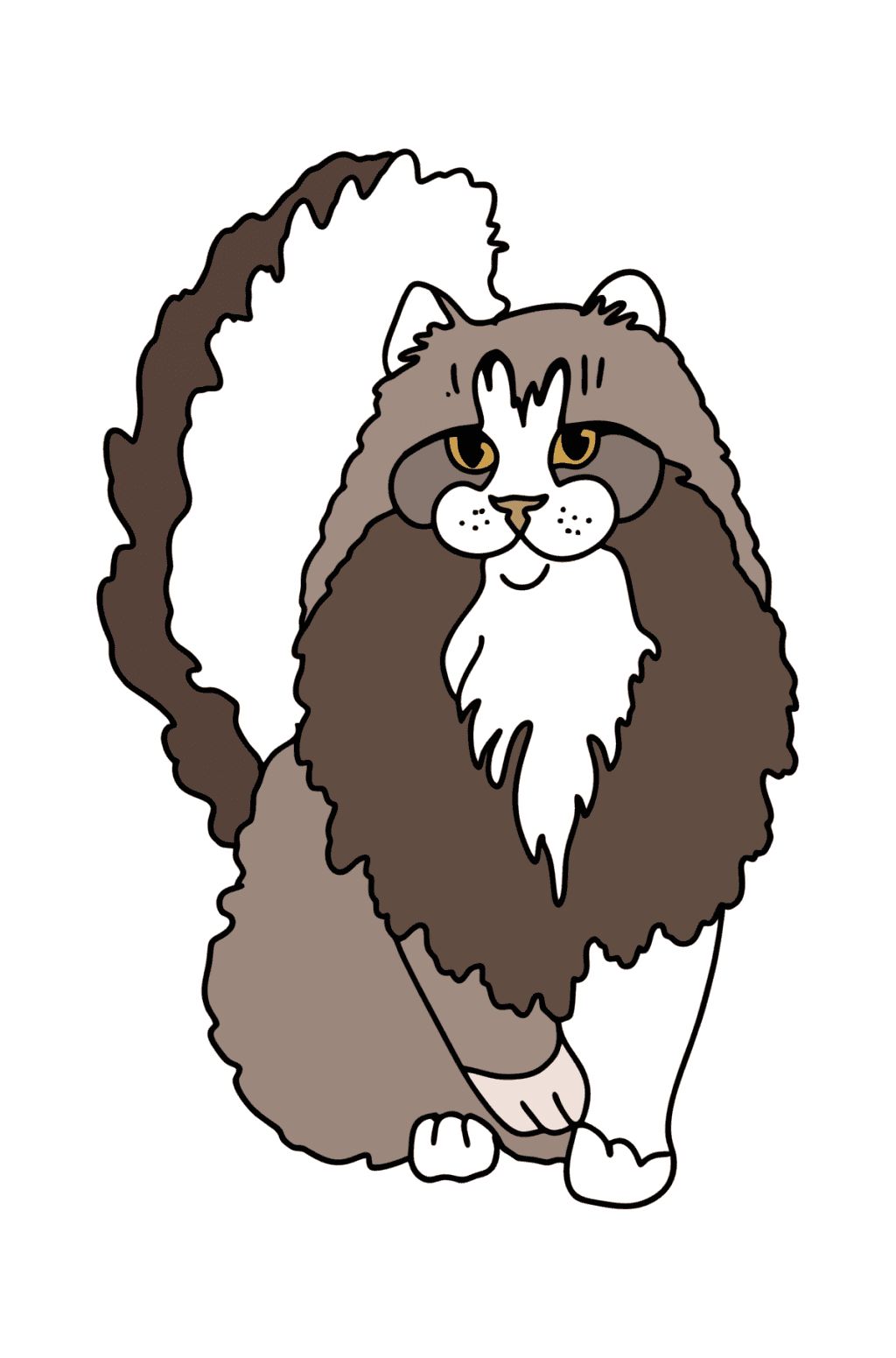 Black Cat coloring page ♥ Online and Print for Free!