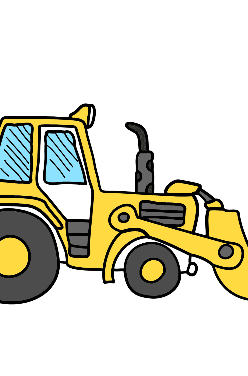 Big Heavy Tractor coloring page ♥ Online, and Print for Free!