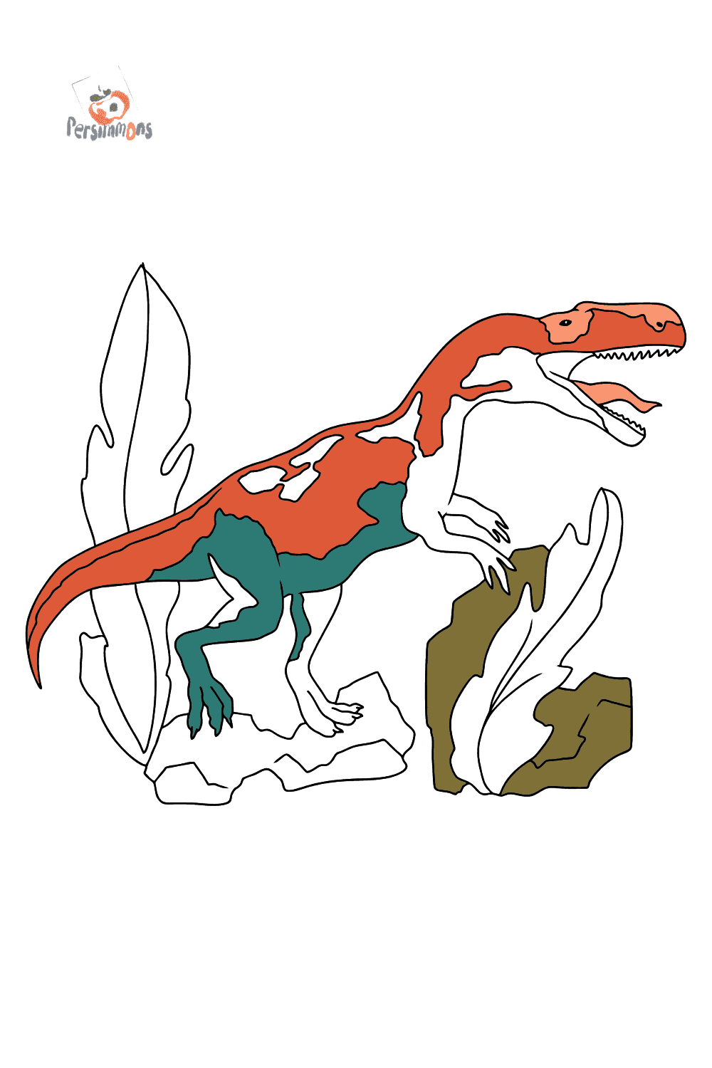 Аллозавр раскраска
