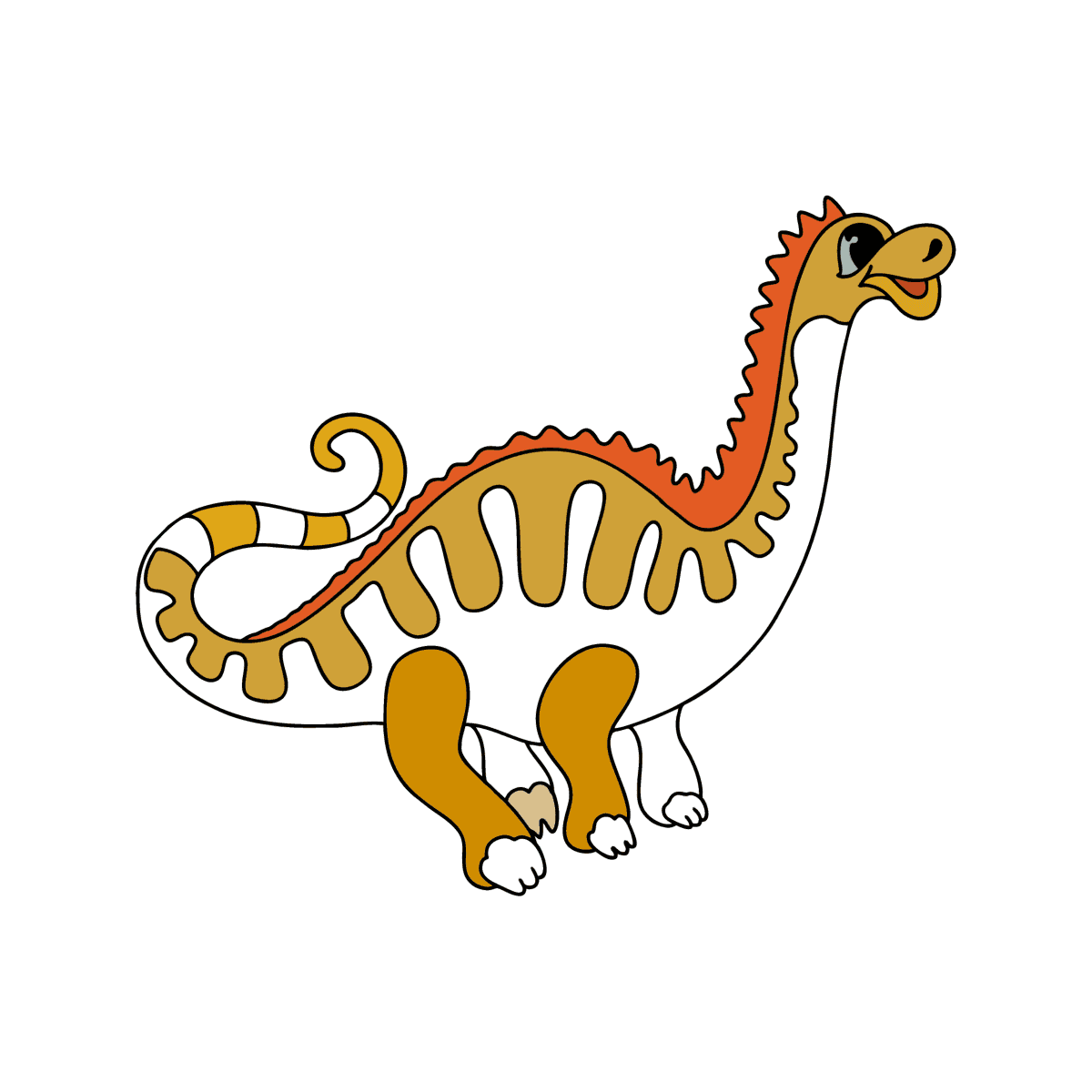 Desenho de Dinossauro Plateossauro para colorir