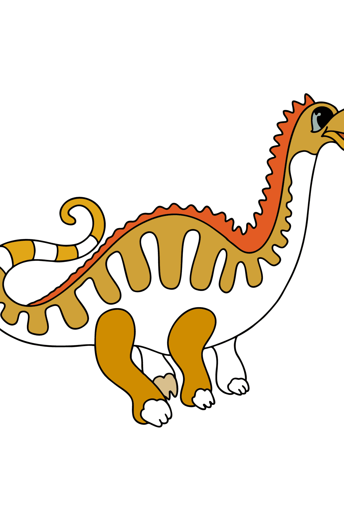 Dibujo de Apatosaurio para colorear - Dibujos para Colorear para Niños