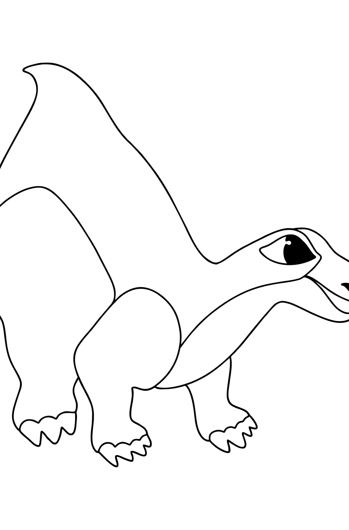 Tegning til farvning camptosaurus - Tegninger til farvelægning for børn