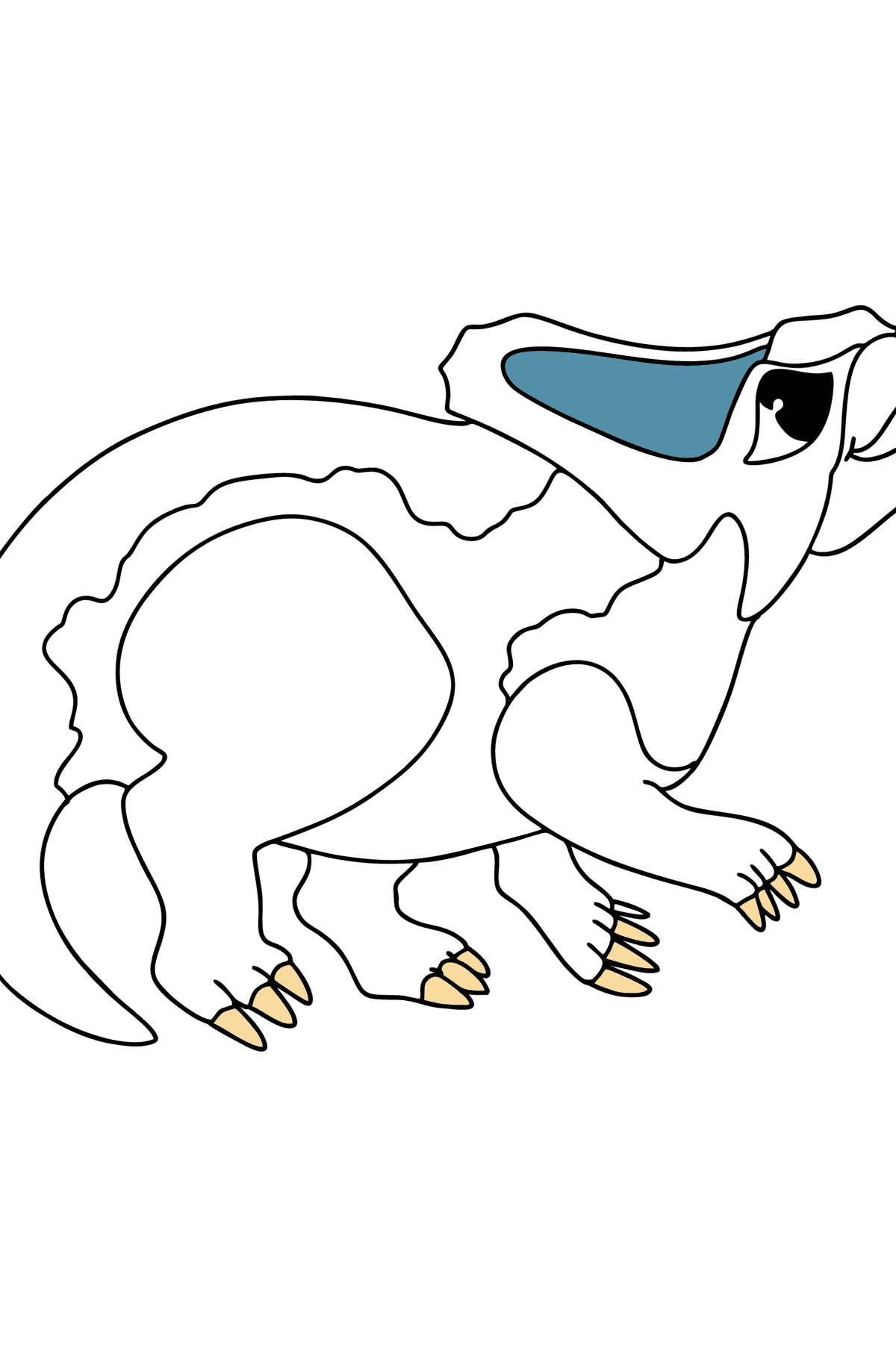 Värityskuva protoceratops - Värityskuvat lapsille