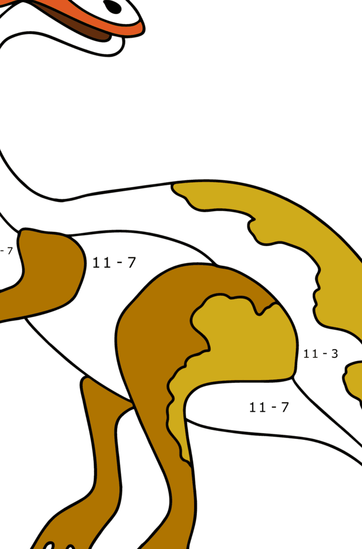 Coloriage Tsélofiz - Coloriage Magique Soustraction pour les Enfants