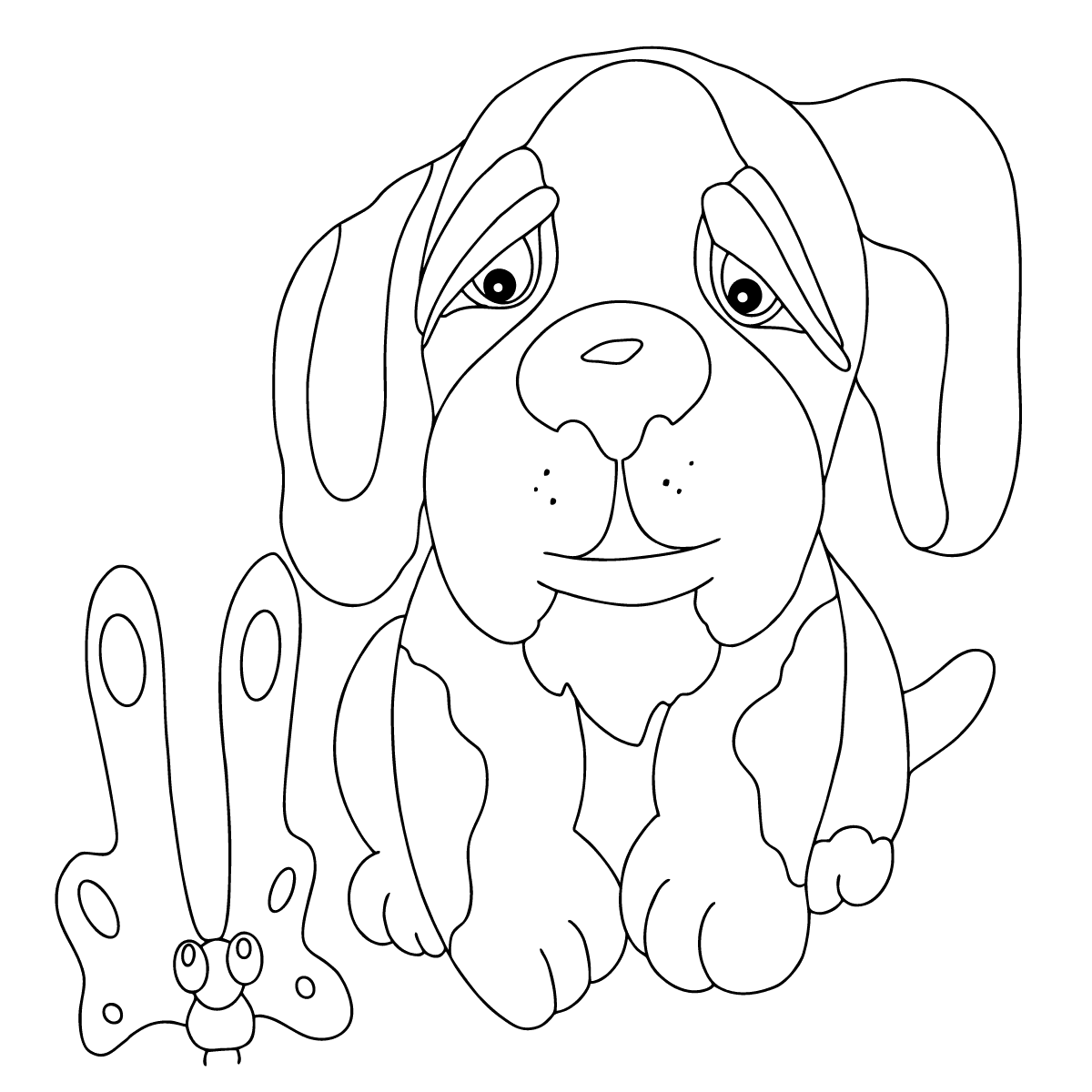Раскраски Собака для детей - Распечатать (А4), Скачать и Онлайн!