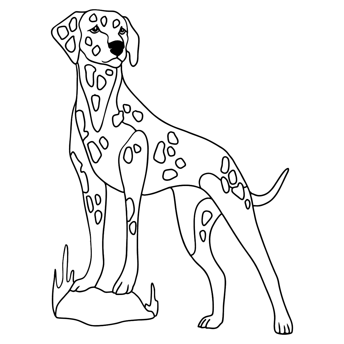 Dalmatian coloring page ♥ Print for Free!