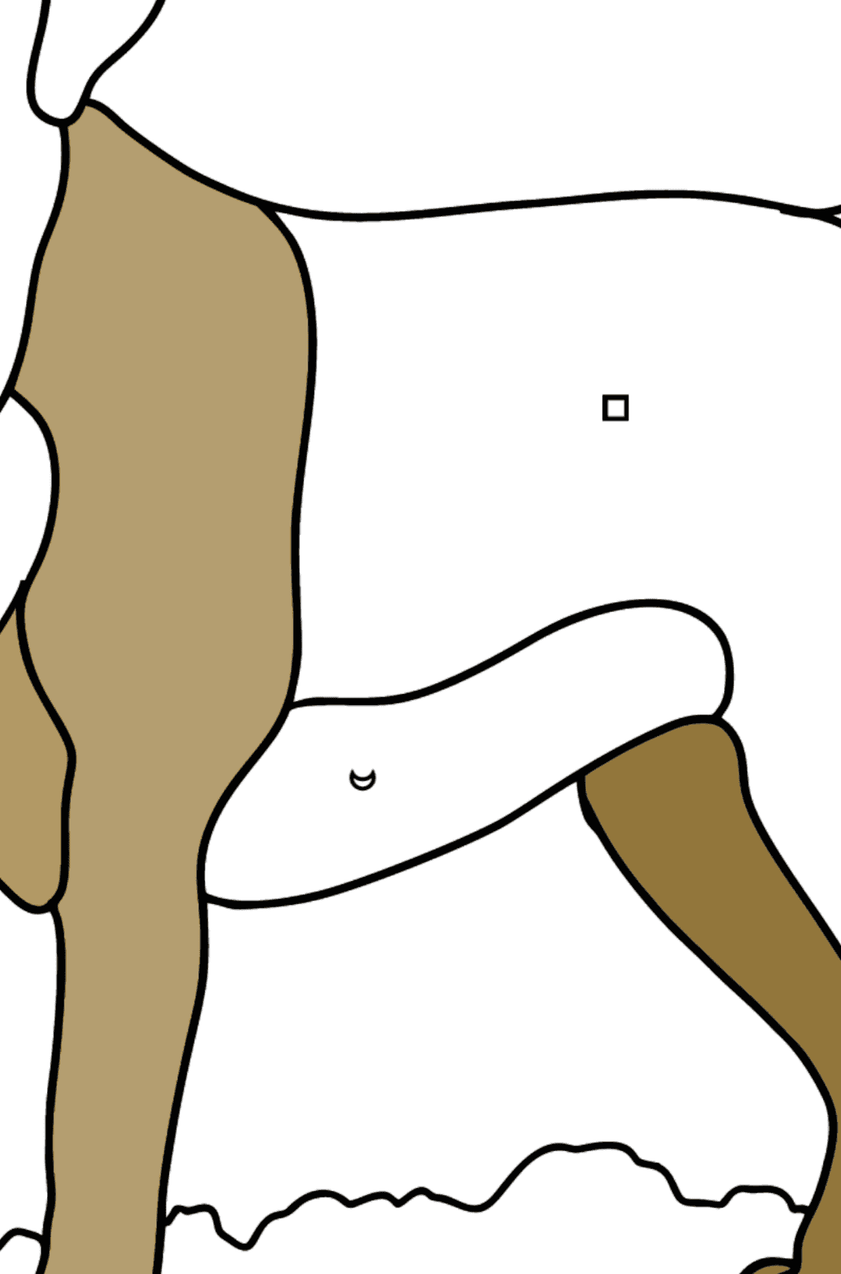 Coloriage de Labrador - Coloriage par Formes Géométriques pour les Enfants