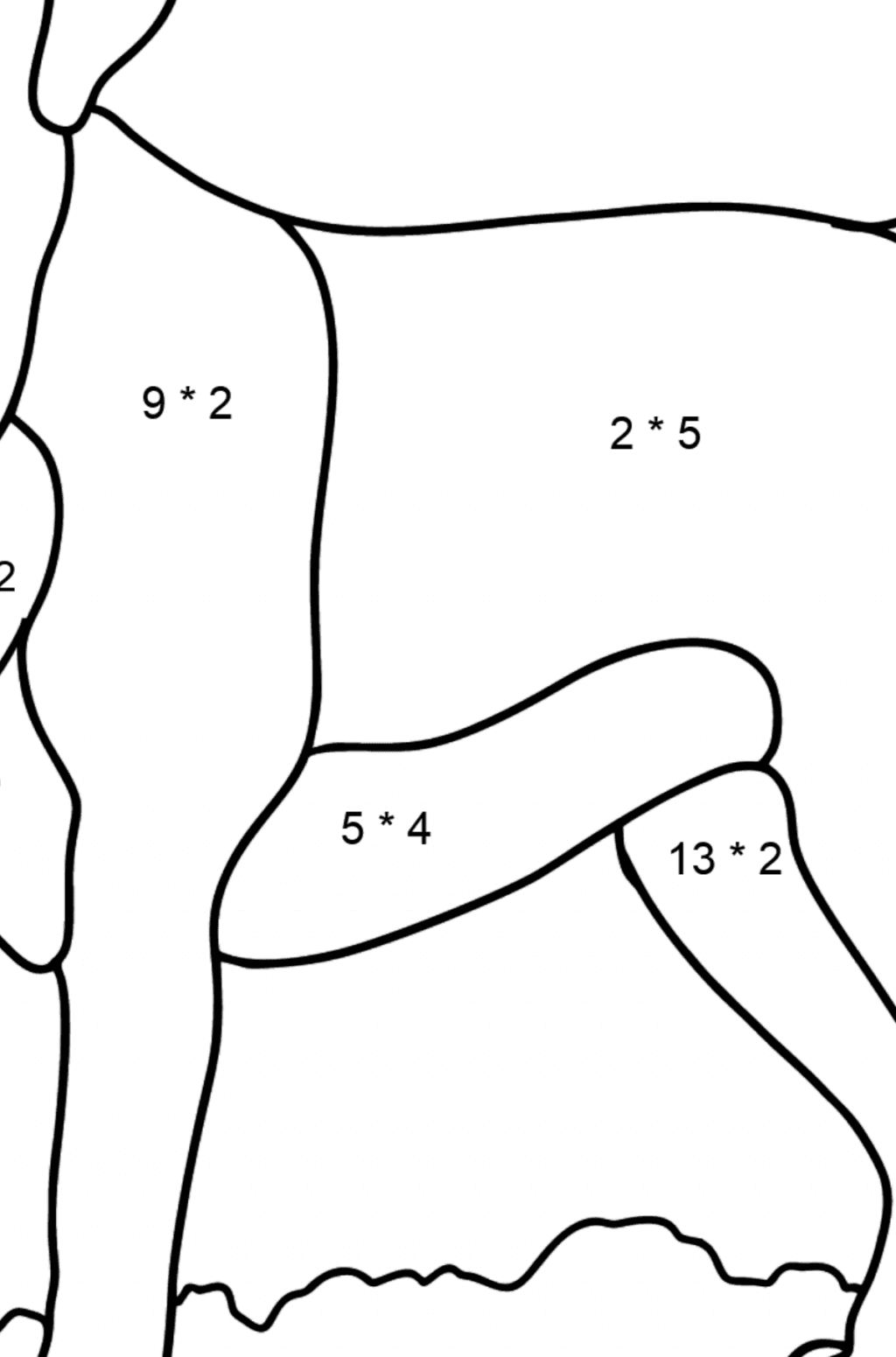 Labrador coloring page free online 