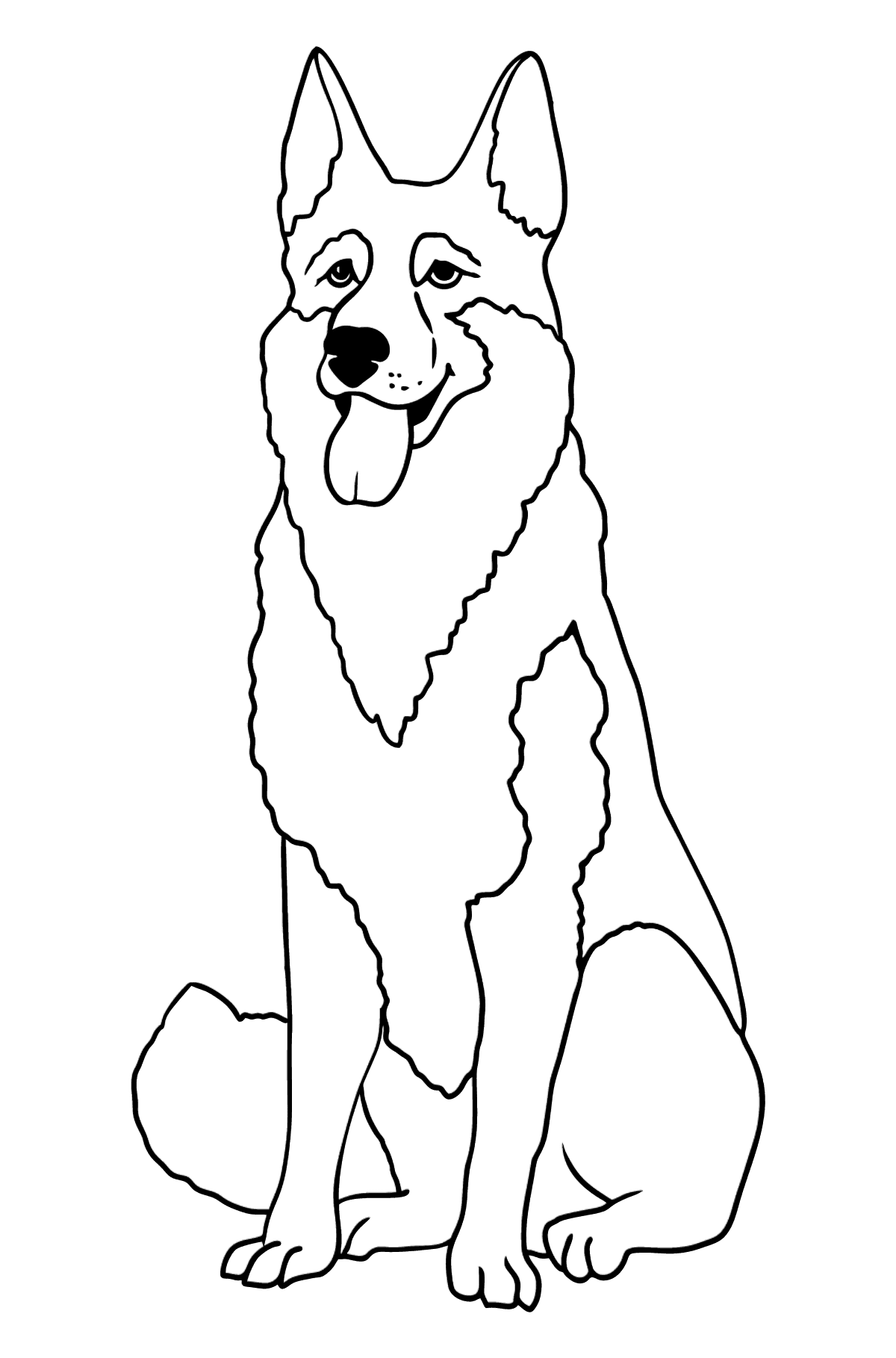 Shepherd coloring page - Coloring Pages for Kids