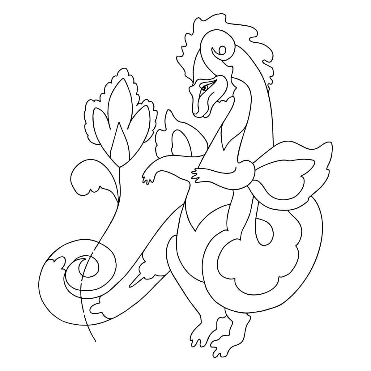 Desenhos para colorir Pokemon - Goodra - Desenhos Pokemon