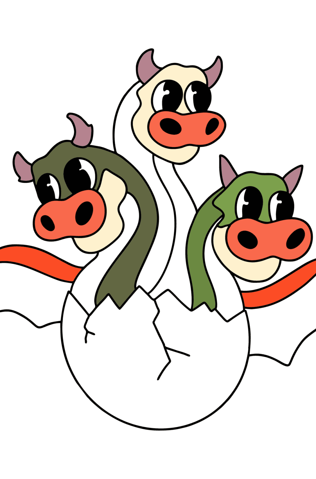 Раскраска Летающий дракон малыш ♥ Онлайн и Распечатать Бесплатно!