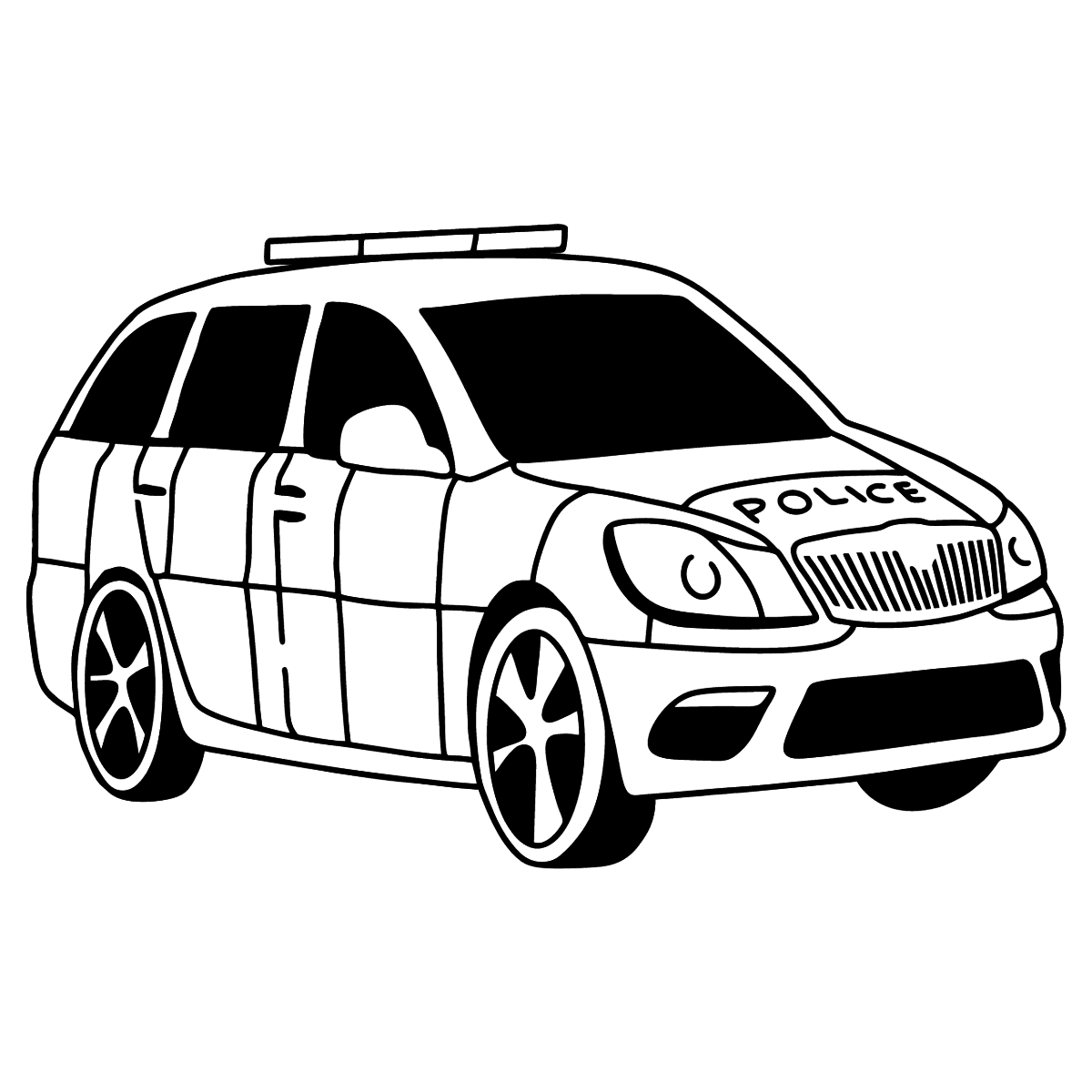 UK Police Car coloring page - Online or Printable for Free!