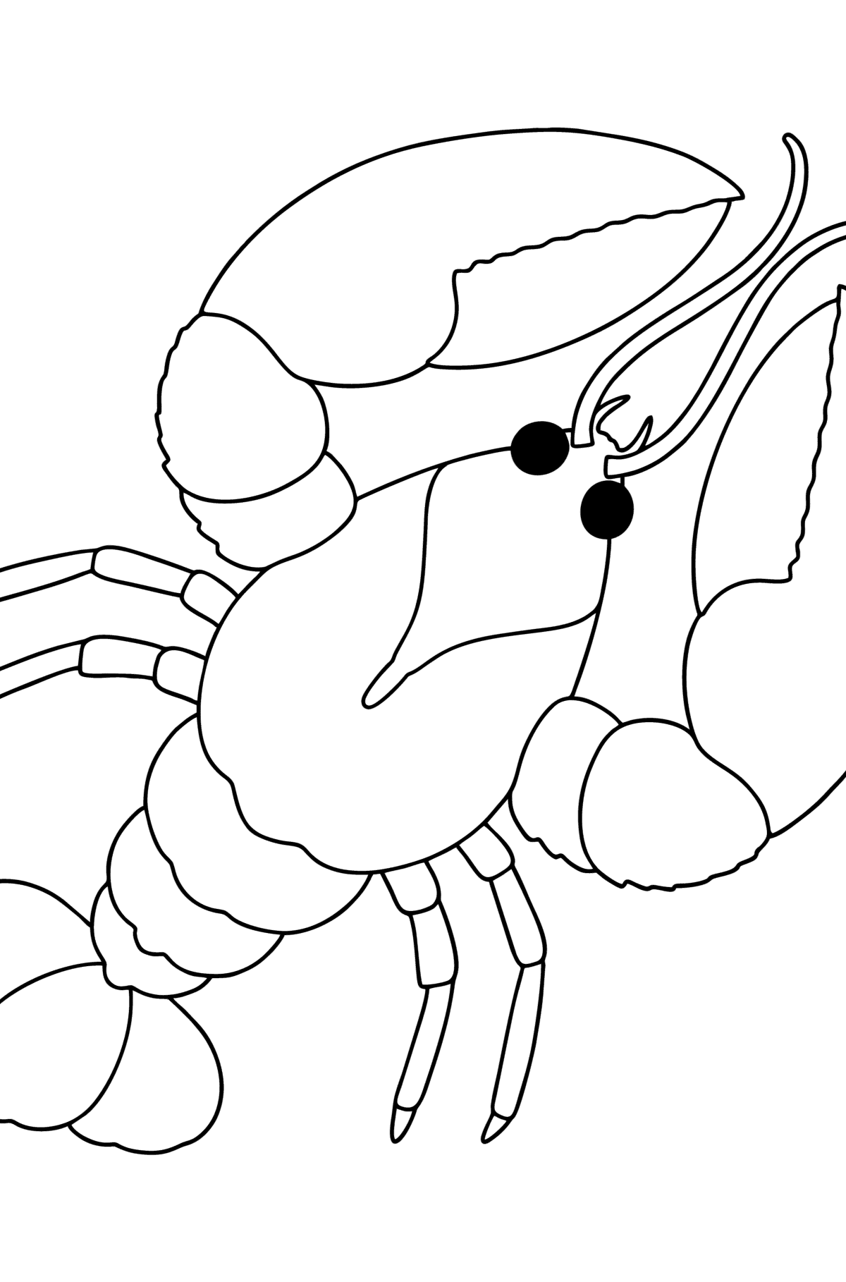 Lobster coloring page - Coloring Pages for Kids