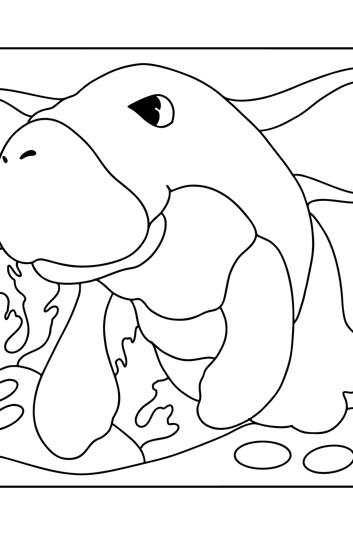 Manatee coloring page - Coloring Pages for Kids