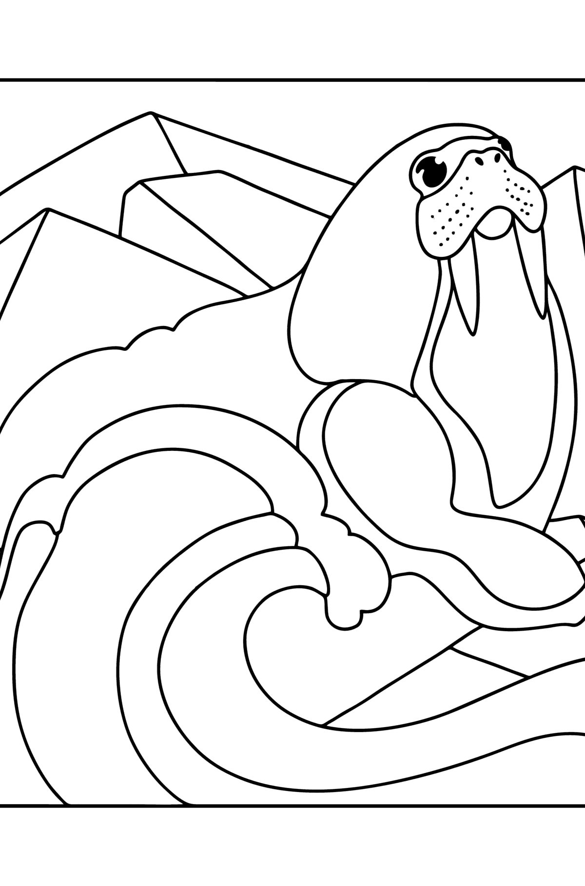 Atlantic Walrus coloring page - Coloring Pages for Kids